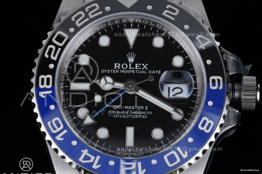 Best New 126710 On Batman Edition GMT ARF 904L V Master II Bracelet BLNR SS Oyster 1:1 851 Sleek SH3285 0801
